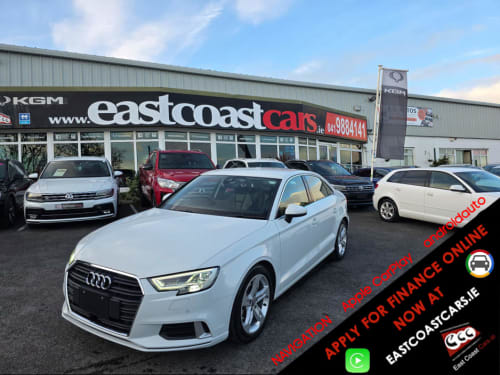 2018 Audi A3 182 ( SALOON ) FULL LEATHER HEATED SEATS VIRTUAL COCKPIT - NAVIGATION SMARTPHONE INTERFACE- SATNAV - REVERSING CAMERA -BLIND SPOT - PARKING SENSORS - Image 1