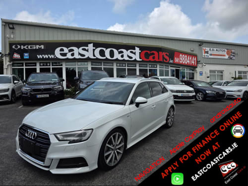 2018 Audi A3 ( 182 REG 1.4 S-LINE EDITION VIRTUAL COCKPIT - NAVIGATION -CARPLAY ANDROID AUTO LEATHER PACK - REVERSING CAMERA / PARKING SENSORS - DRIVE MODE - Image 1