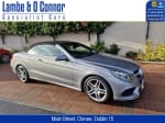 2016 Mercedes-Benz E Class E220 AMG LINE CONVERTIBLE * PALLADIUM SILVER METALIC / BLACK LEATHER - Image 3